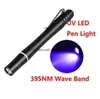 Draagbare Mini UV Led Pen vorm zaklamp 395nm Paars licht medische penlight Arts Verpleegkundige Ultraviolet inspectie lamp geld detector zaklampen fakkel