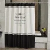 高品質のロイヤルシャワーカーテンヨーロッパの厚いポリエステル防水浴室シャワーカーテンアメリカスタイルのバスカーテン付きH262D