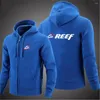 Felpe con cappuccio da uomo Reef 2023 Giacca a maniche lunghe Zip Alta qualità Confortevole Capispalla tinta unita Tute Cappotto con cappuccio Pullover Top