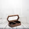 Pendant Necklaces Ring Holder Jewelry Display Case Holders Box Engagement Bride Wooden Mens Wedding Man