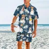 Tute da uomo Yorkshire Terrier Set hawaiano 3D All Over Stampato Camicia Hawaii Pantaloncini da spiaggia Uomo Per donna Cane divertente Abbigliamento estivo