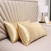 Taie d'oreiller taie d'oreiller 100% soie couverture soyeux Satin cheveux beauté cas confortable décor à la maison en gros 230721