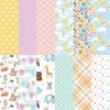 Gift Wrap 24 Sheets 6"x6" Animal Baby Scrapbooking Patterned Paper Handmade Craft Background Pad Card Making DIY Art Decoration