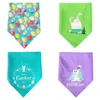 Hundkläder Pet Dogs Collar Easter Decoration Scarf Neckerchief Triangular Handduk Bandana Saliv Party Accessories #1204A