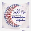 タオルイスラム教徒のラマダンタペストリーEid Mubarak Tablecloth Blanket Beach Background Hanging 40スタイルドロップデリバリーホームガーデンテキスタイルdhvls