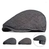 Boinas Chapéu Masculino Outono Inverno Ear Protection Sboy Caps Para Vintage Boina Plana Gatsby Pintores Chapéus Motorista Ivy Boina