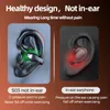 fashion bone conduction bluetooth earphones open ear clip wireless headphones with mic sports headsets for android and iphone