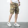 Pantaloncini da uomo Cargo Uomo Estate Camouflage Tasche laterali Hip Hop Giapponese Streetwear Harajuku Pantaloni maschili Casual Chic 2023