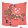 タオルイスラム教徒のラマダンタペストリーEid Mubarak Tablecloth Blanket Beach Background Hanging 40スタイルドロップデリバリーホームガーデンテキスタイルdhvls