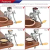 Mills Manual Grain Grinder Hand Crank Grain Mill Stainless Steel Home Kitchen Grinding Tool for Coffee Corn Rice Soybean