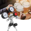 Polijstpads W21.8/cga320 Dual Gauge Co2 Gas Bottle Regulator Pressure Reducer for Beverage Beer Homebrew Dual Checkvae Gauge Regulator