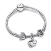 2023 Nuevo s925 Pulsera de diseñador para mujer Joyería Brazalete de alta calidad Regalo de la fiesta de cumpleaños DIY fit Pandora charms Star Moon Pulseras con caja