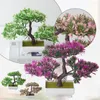 Dekoratif Çiçekler Yapay Pot Tesisi Bonsai Parlak Renk Bitkileri Dolaplar Zarif İşçilik Yönetimi Yüksek Kalite