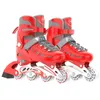 Embossing Kids Skates Shoes Adjustable Beginner Girls Boy Inline Roller Skating Sneaker Blade Abec5 Aluminum Size Tail Brake 4 Wheel Gift