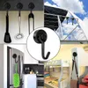 Fridge Magnets Heavy Duty Magnetic Hook Strong Neodymium Hooks for Home Refrigerator Grill Kitchen Key Holder Black MultiPurpose 230721