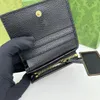 2023 Summer New Wallet Top Design Designer Bag Luxury Material Strato superiore Pelle bovina Fine Small Sandwich Card Bag Wallet