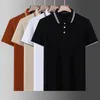 Ubrania designerskie Mężczyźni Polo koszulka 100 Bawełna Lapel Short Sleeve koszulka Business Men z literami