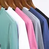 Hommes t-shirts décontracté Polo affaires été doux à manches courtes mode haute qualité revers impression couleur Pure hauts t-shirts