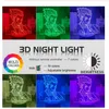 Enfants Veilleuse Cadeau Led Capteur Tactile Coloré Chambre Veilleuse Anime Hunter X Hunter Décor Lumière Cool 3d Lampe Hisoka Gadgets243v