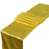 Table Runner 10pcs Lot 30 275cm Satin Runners Decorting Decoration Decory Form Decore for Home Cover 230721