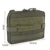 Universal Tactical midjeväskor Molle Medical Pouch Outdoor Travel Hunting Camping Vandring First Aid Kit Case With Zipper Survival Storage Pack Pocket