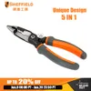 Embossing Sheffield 5 In1 Pliers Multifunction Tool Electrician Needle Nose Pliers Wire Stripping Cutter Crimping Pliers S035057