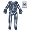 Boys fantômes Skull Skeleton Jumps Cosplay Costumes Party Halloween Kids BodySuit Masque Fancy Dishat