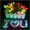 Party Decoration Balloon Lights Long Standby Time Waterproof Mini Light Round LED Ball Lamp Latex Paper Lantern Festival Christmas D Dhhnb