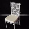 100 pcs Mode Blanc Couverture De Chaise Pour Chiavari Chaise De Mariage Banquet el Célébration Cérémonie Decoration304o