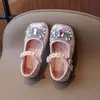 Kinderen Meisjes Schoenen Prinses Boog Enkele Schoenen Voor Meisje Kinderen Casual Mode Lovertjes PU Sandalen Maat 23-35