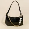 Fashion Handbags French Vintage Crocodile Pearl Chain Underarm Bag Designers Durable Luxurious Stylish Girl U1