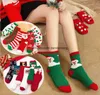 Sıcak Satış Kış Sıcak Noel Çorapları Kadın Kız Hediye Karikatür Baskı Kaşmir Çoraplar Moda Kalın Sıcak Kardan Adam Çoraplar Bulanık Terry Çorap