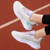 Women Running Shoes Pink white Black Breathable Fashion Mesh Durable Comfortable Walking Lightweight Sport Trainers