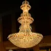 Gold Kristall Kronleuchter LED Lampe Moderne Kristall Kronleuchter Lichter Leuchte el Club Home Innenbeleuchtung Hängelampen AC90V-260173q