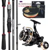 Rod Reel Combo Sougayilang snurrande fiske och set 1 8m 2 1m basrullar med Line Full Kit 230721