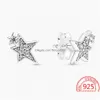 Charm The 100% 925 Sterling Sier Pendientes Star Snail Hoop Crown Pandora Ms. Jewelry Accesorios de moda adecuados para Birthday Drop De Dhe7Q