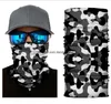 Camouflage Magic Scarves Outdoor Tactical Cycling Anti UV Bandana Bike Riding Scarf Mask Neck Cover Windproof Sunscreen Seamless Face Protection Masks Turban