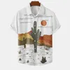 Мужские повседневные рубашки Sunrise Sirt for Men Fase Sort Eleve Awaiian Lyaian Ly-качество Beac Beac Blouse