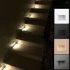 Lampada da parete PIR Rilevatore di movimento Sensore Led Scale Luce Infrarossi Corpo umano Induzione Incasso Gradini Scala Scala Decorazione camera da letto