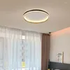 Luces de techo modernas Led simples redondas para dormitorio balcón pasillo lámpara minimalista decoración del hogar Lustre iluminación Interior