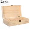 Caixa de armazenamento de óleos essenciais de madeira 25 furos madeira de pinho natural feita à mão sem tinta 271W