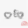 Charm 100% 925 Sterling Sier Earrings Star Snail Hoop Crown Pandora Ms. Jewelry Fashion Accessories Lämpliga för födelsedagsfall de dhe7q