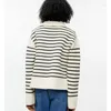 Women's Sweaters 2023 Spring And Summer Women Sweater Long-sleeved Navy Style Striped V-neck Pullover