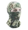 Chapéu de máscara de camuflagem militar ao ar livre Ciclismo Pesca Caça Balaclava Capuz de proteção para a cabeça Envoltórios de proteção para o rosto do Exército Tático CS Crânio Máscaras Cap Equipamento de proteção