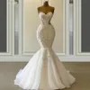 Vestido de Novia Graceful Mermaid Wedding Dress Sweetheart Neck Luxury Beaded Bridal Gownsカスタムメイド2021 ROBE DE MARIEE176M