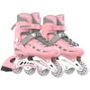 Enveloppe de patins d'enfants chaussures de patinage pour débutants ajustives pour les filles de roller en ligne à rouleaux de patinage à roulet