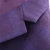 Garnitury męskie 2023 Wysokiej jakości 2 -częściowy 2 -częściowy fit bratek Business Stripe moda butik Slim Groom Man Banquet Wedding Suit
