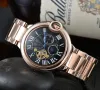 Orologi da donna di marca Orologi da polso meccanici automatici Tourbillon di moda Orologio da polso sportivo moderno Cinturino in pelle Daydate Orologi da polso con movimento a fasi lunari