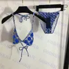 Jacquard Womens bikini مجموعة سباحة السباحة عتيقة على غرار ملابس السباحة مثلث ملابس داخلية تناسب الجودة الأصلية جودة لونين