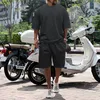 MEN S TRACHSUITS Summer Man Outfit Cotton Shorts O Tracksuit Suitsuit Eversives Evalues ​​Sports Kit Male Male Clothing 2 قطعة 230721